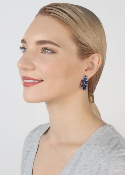 Dark Blue - Water Cascade earrings - Konplott